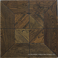 Brown interior parquet laminate wood flooring